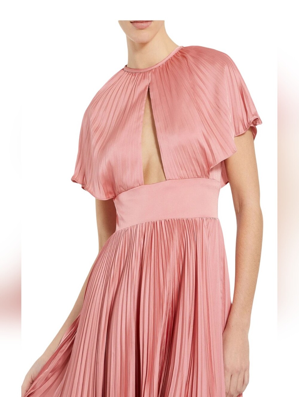 Mac Duggal Front Cutout Pleated High Low Spring / Summer Dress Gown NEW - Sz 12